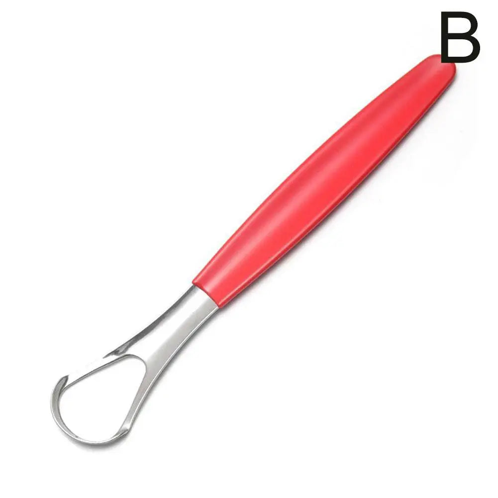 1Pc Stainless Steel Tongue Scraper Tongue Coating Cleaner Tonguecoating Brush Cleaning Tongue Coating Removing Bad Breath