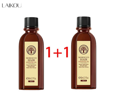 Morocco Hair Essential Oil 60Ml Repair Damaged Hair anti Frizz Nourishing Smoothing Argan Oil for All Hair Types