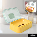 Plastic Soap Dish Portable Plastic Self Draining Soap Holder (1 Pc  Mix Color)