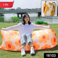 Portable Inflatable Air Lounger Sofa For Outdoor Beach Garden And Travel (1 Pc)