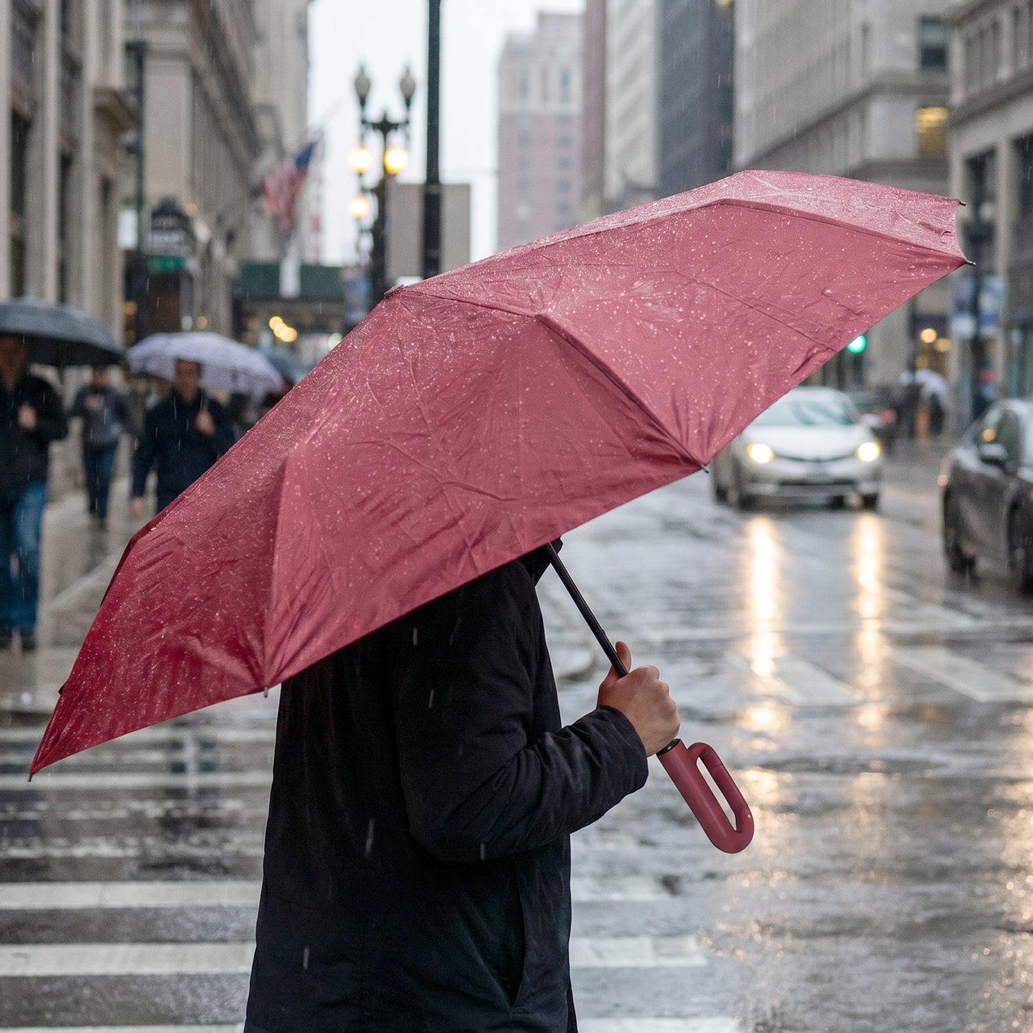 Portable Windproof Travel Umbrella  Compact And Durable For Rain And Sun