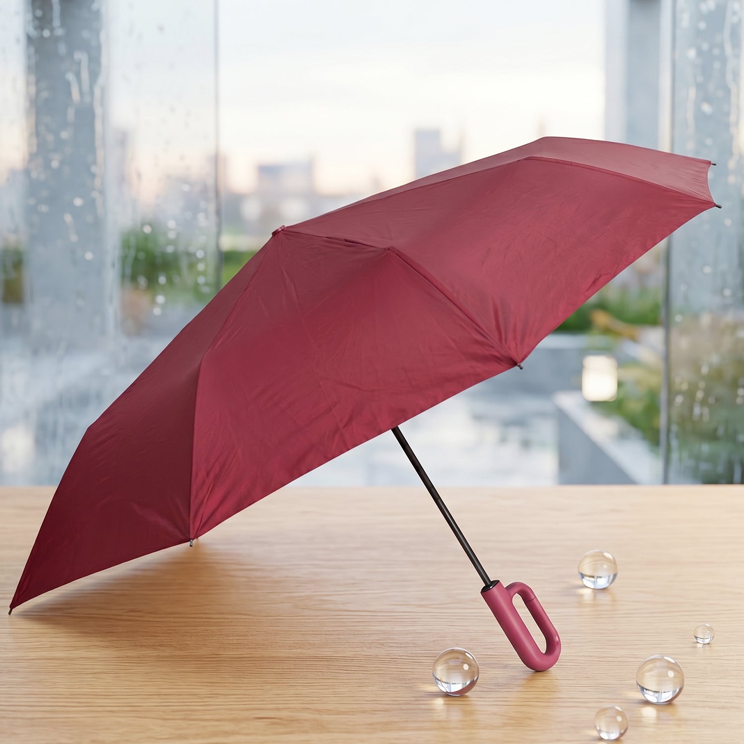 Portable Windproof Travel Umbrella  Compact And Durable For Rain And Sun