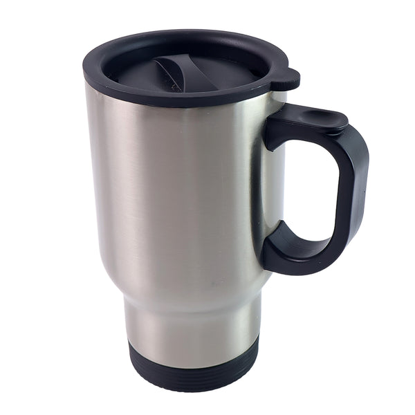 Stainless Steel Vacuum Glass Insulated Glass Coffee Cups (With Lid  Handle  1 Pc)