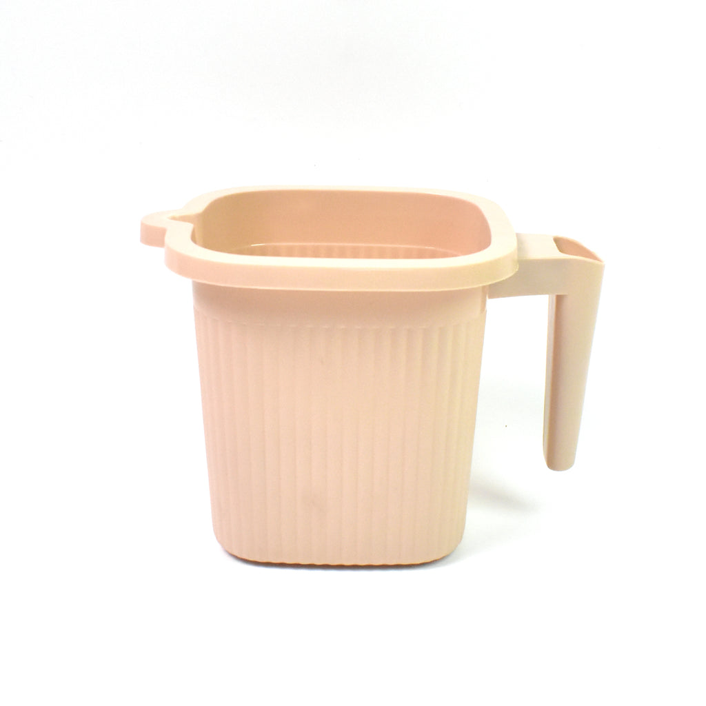Plastic Square Bath Water Mug (1 Pc  1000 Ml  Mix Color)