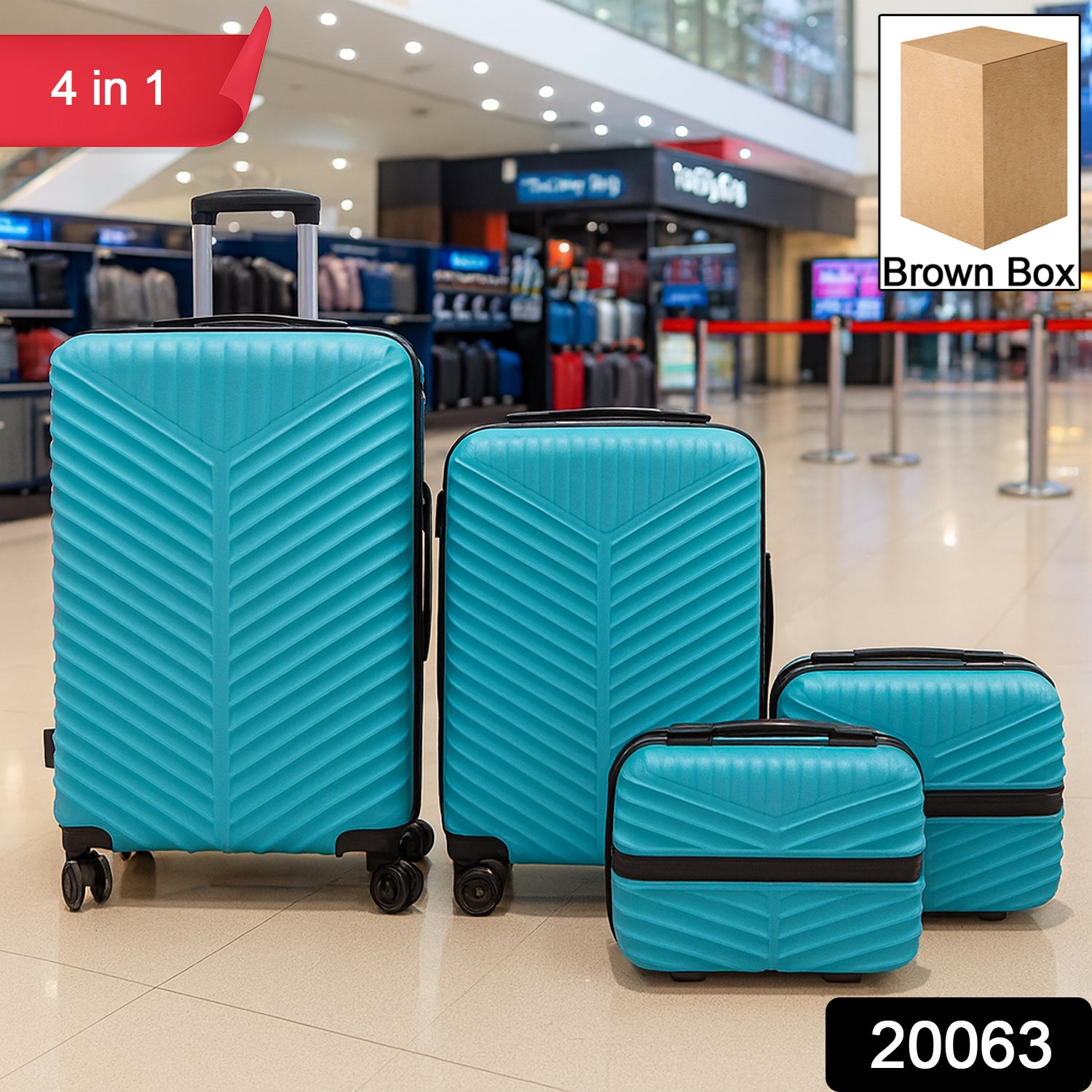 4-in-1 Luggage Set  Durable And Stylish Hard Shell Suitcase Set