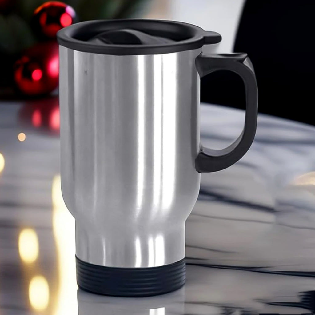 Stainless Steel Vacuum Glass Insulated Glass Coffee Cups (With Lid  Handle  1 Pc)
