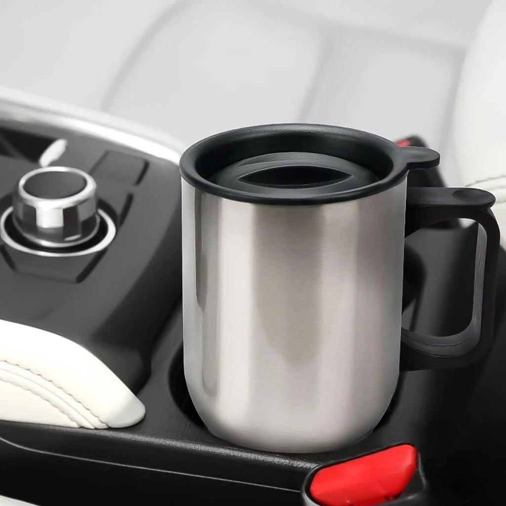 Stainless Steel Vacuum Glass Insulated Glass Coffee Cups (With Lid  Handle  1 Pc)