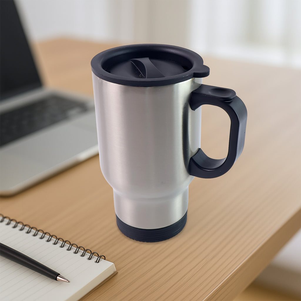 Stainless Steel Vacuum Glass Insulated Glass Coffee Cups (With Lid  Handle  1 Pc)