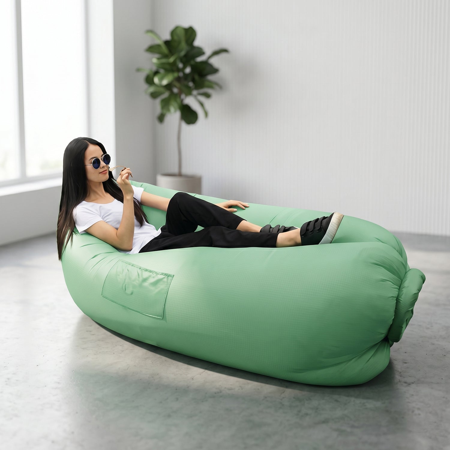 Foldable Inflatable Lounger Air Sofa (1 Pc)