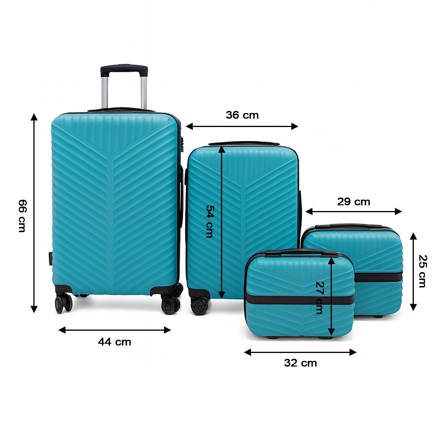 4-in-1 Luggage Set  Durable And Stylish Hard Shell Suitcase Set