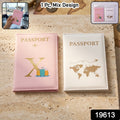 Mix Design Travel Passport Holder Wallet Document Organizer Cover Case (1 Pc)