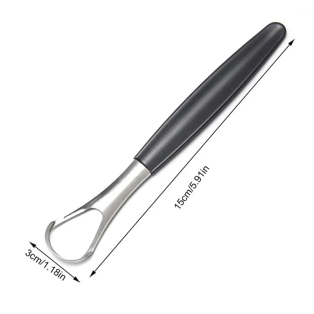 1Pc Stainless Steel Tongue Scraper Tongue Coating Cleaner Tonguecoating Brush Cleaning Tongue Coating Removing Bad Breath