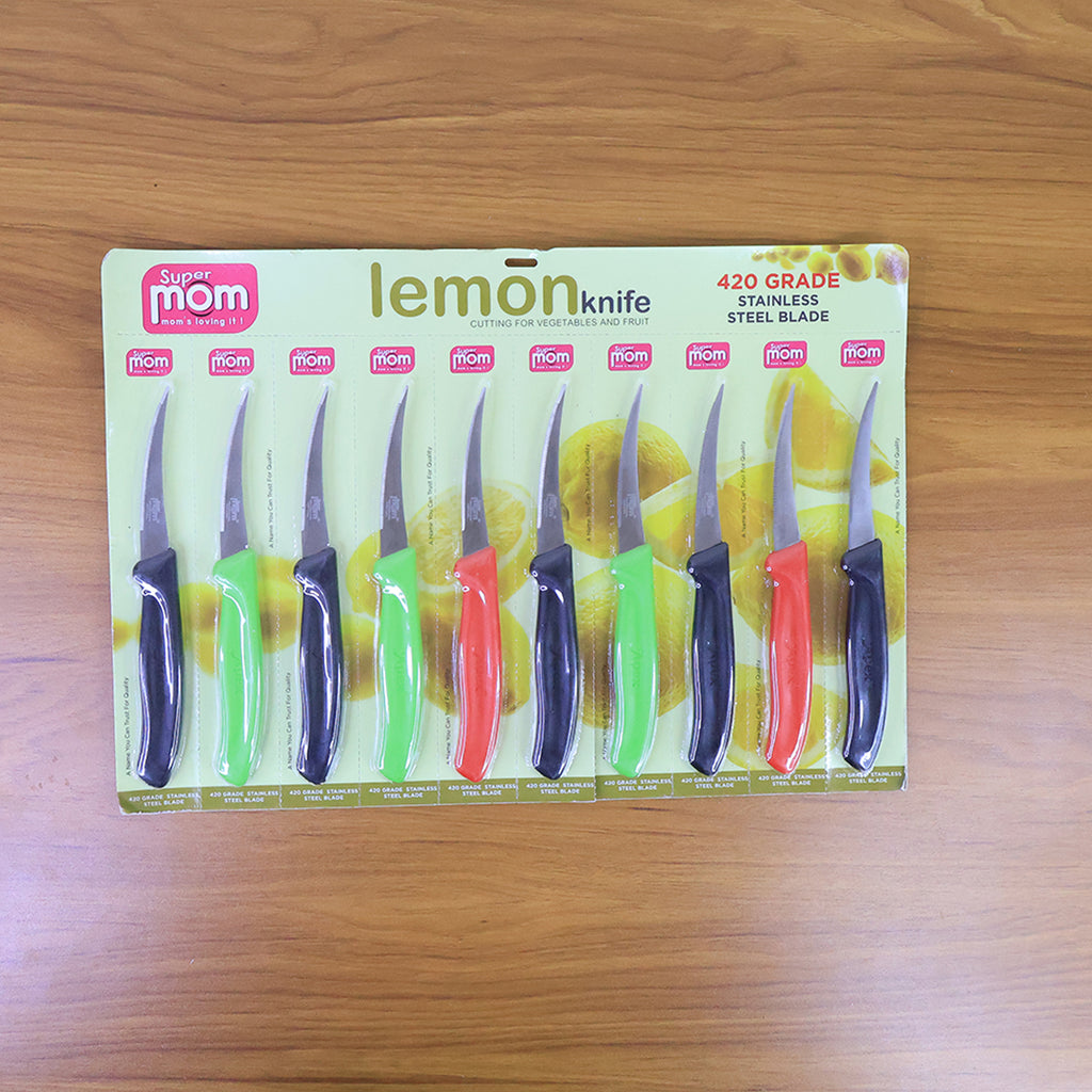 Supermom Stainless Steel Lemon Knife (10 Pc  Set)