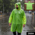 Reusable Waterproof Raincoat Hooded Long Rain Poncho For Men And Women (1 Pc)