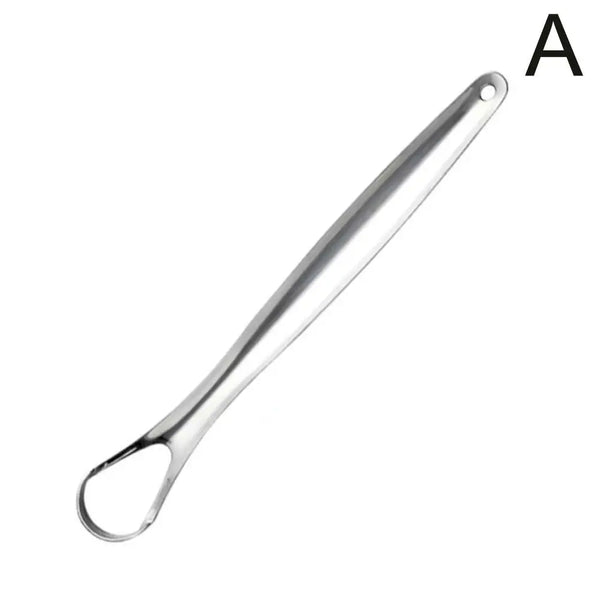 1Pc Stainless Steel Tongue Scraper Tongue Coating Cleaner Tonguecoating Brush Cleaning Tongue Coating Removing Bad Breath