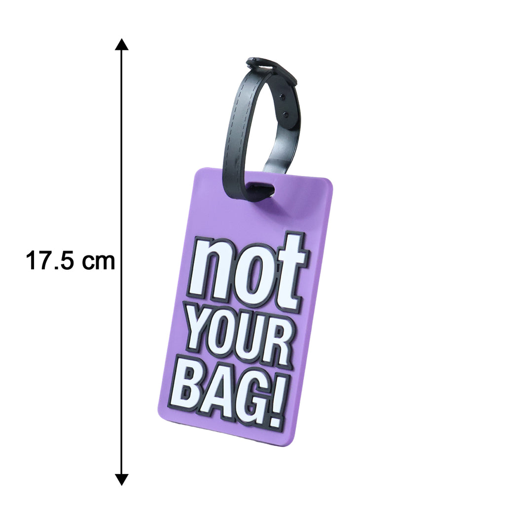 Travel Identification Luggage Bag Tag With Bold Not Your Bag (1 Pc)