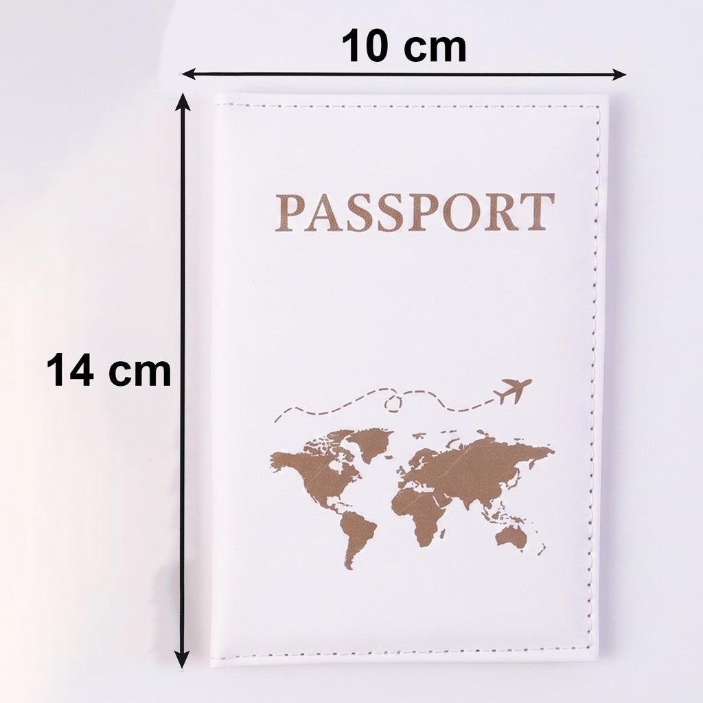 Mix Design Travel Passport Holder Wallet Document Organizer Cover Case (1 Pc)