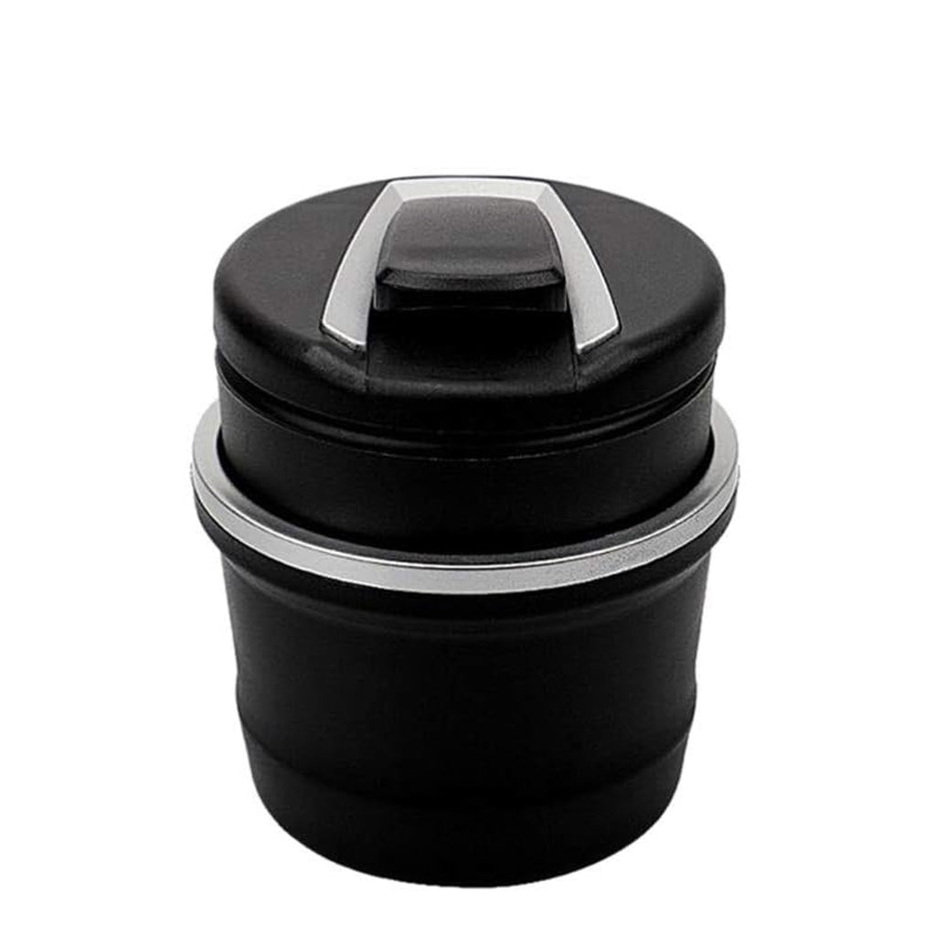 Portable Car Ashtray With Lid And Blue Led Light (1 Pc  With Color Box)