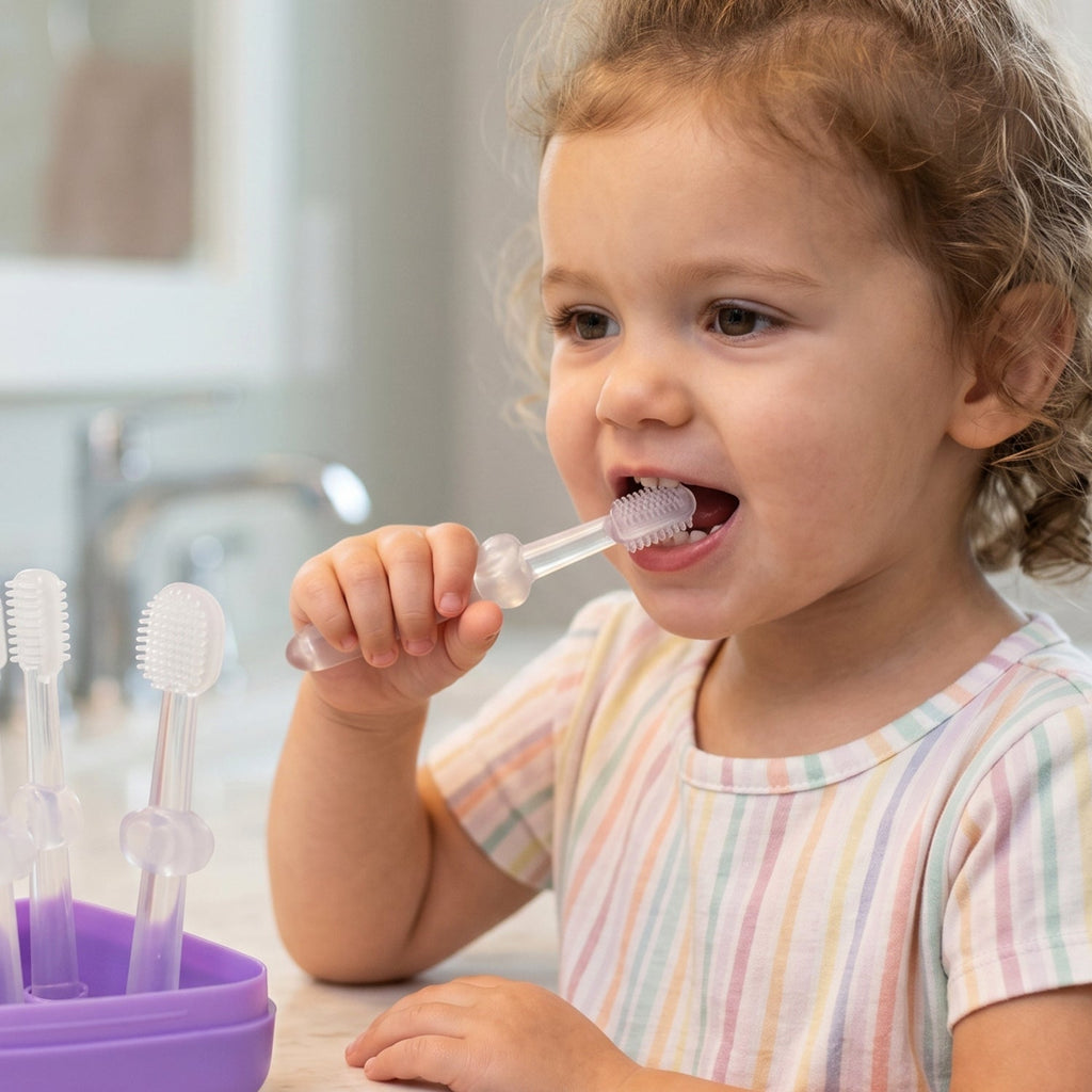 Soft Baby Toothbrush Set  Gentle On Gums Easy To Use For Toddlers
