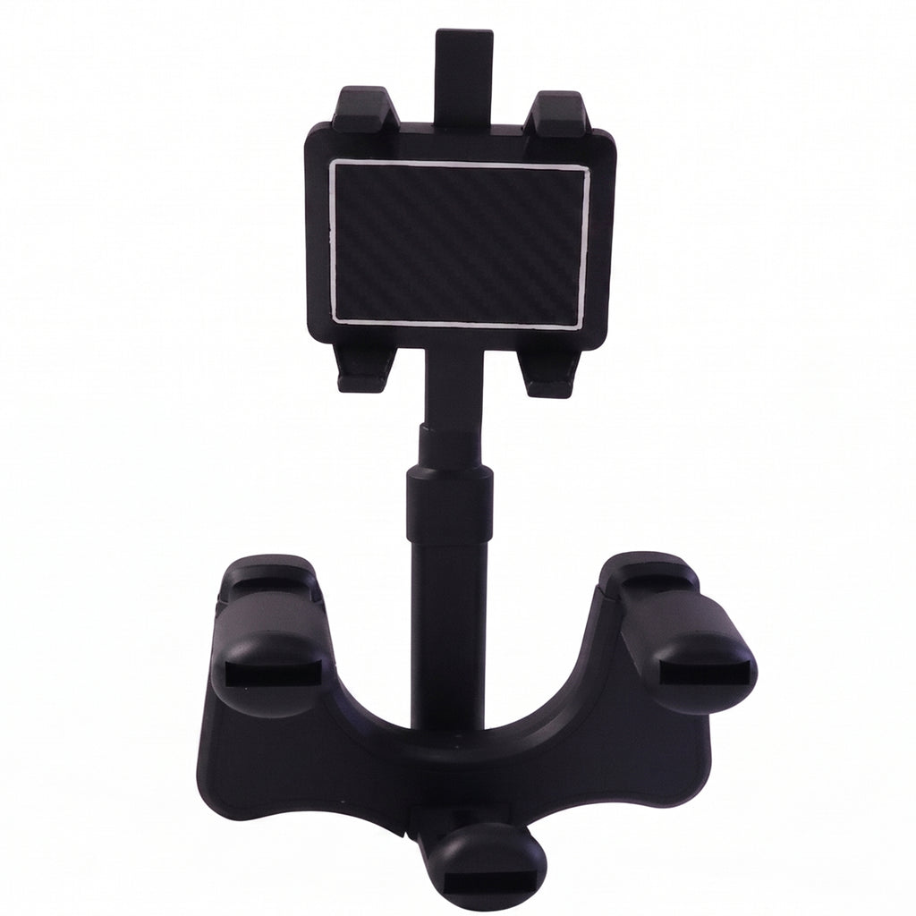 360 Degree Car Rear View Mirror Mobile Phone Holder  Adjustable  Secure Fit
